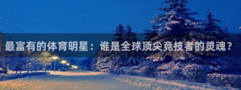 注册欧亿体育官方正版app:最富有的体育明星:谁是全球顶尖竞